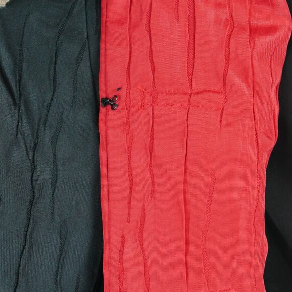 Vintage Medium Jacket Y2K Asian Embroidered Whimsigoth Boho Goth Artsy Crinkle - Picture 6 of 8